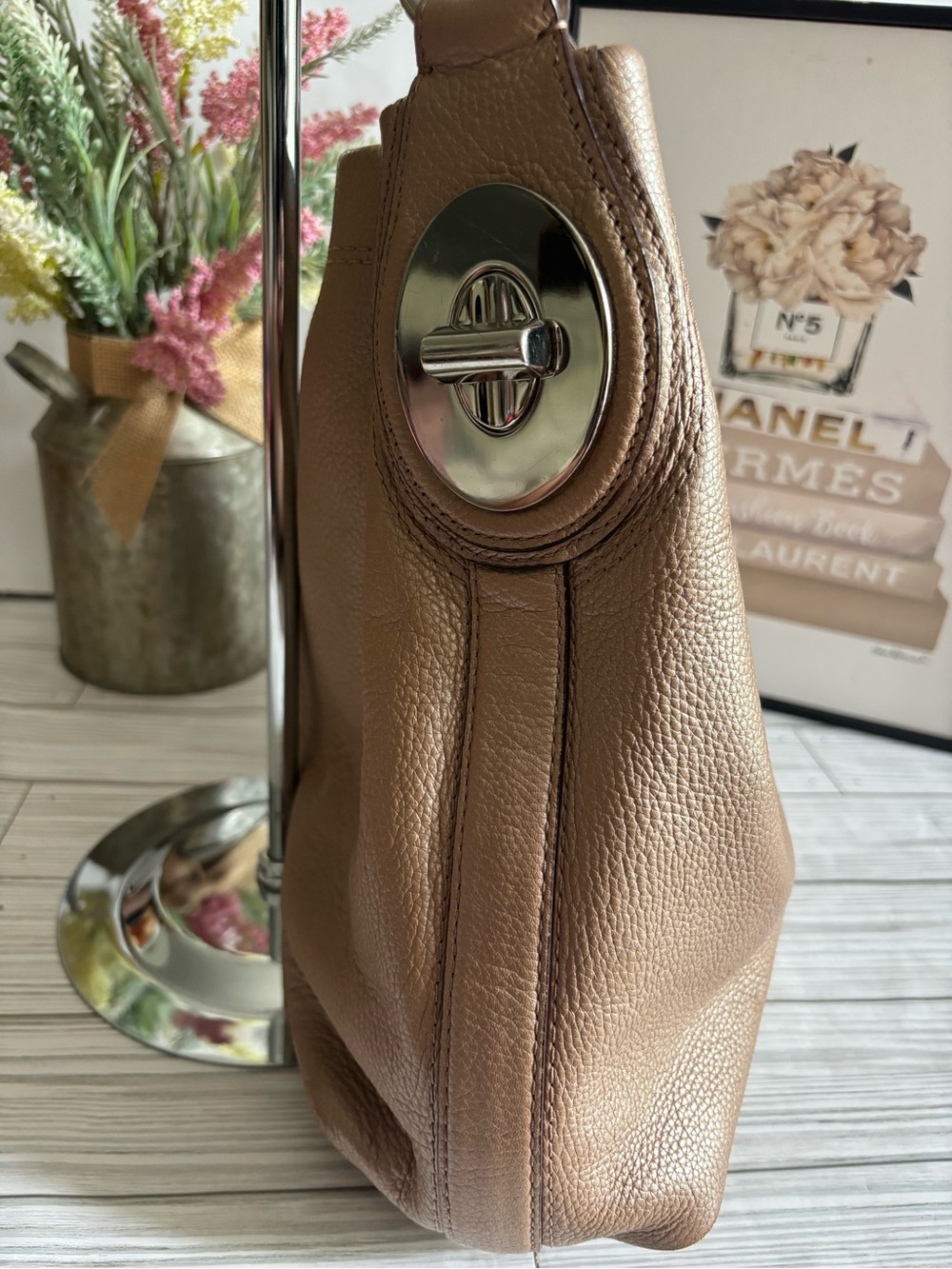 Coach Penelope pebbled leather hobo bag 16535 - Picture 4 of 15